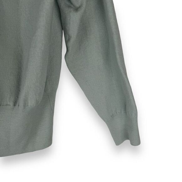 Madewell Polo Sweater Womens Size XL Mint Green 100% Merino Wool Academia Preppy - Picture 9 of 13